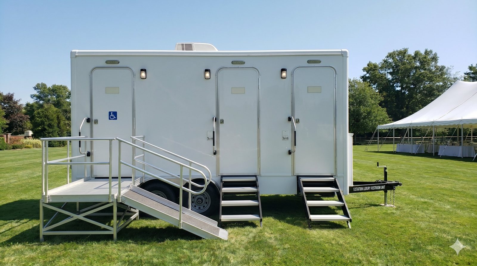 ADA accessible restroom trailer