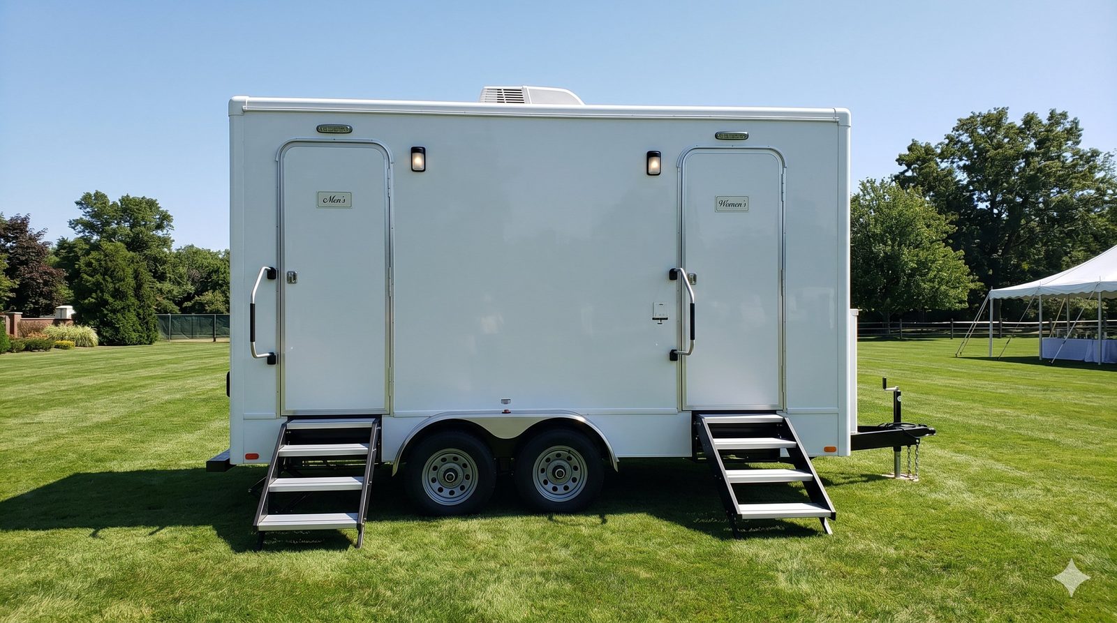 The Palms 2-station luxury restroom trailer